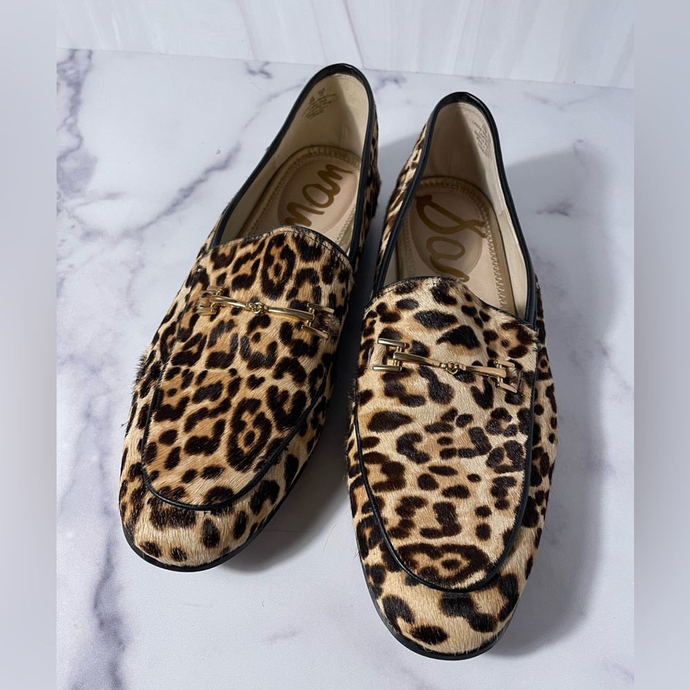 Sam Edelman Loraine Leopard-Print Leather Loafers